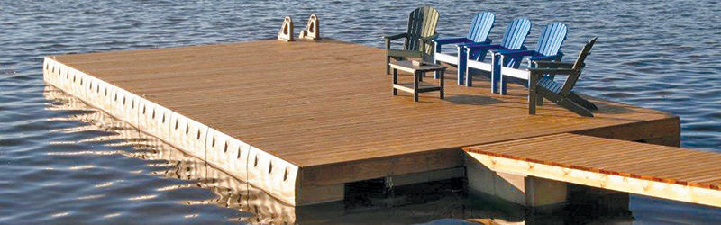 Sandstone bumper float dock